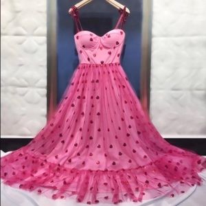 Glitter Pop Pink Sugar Heart Dress
